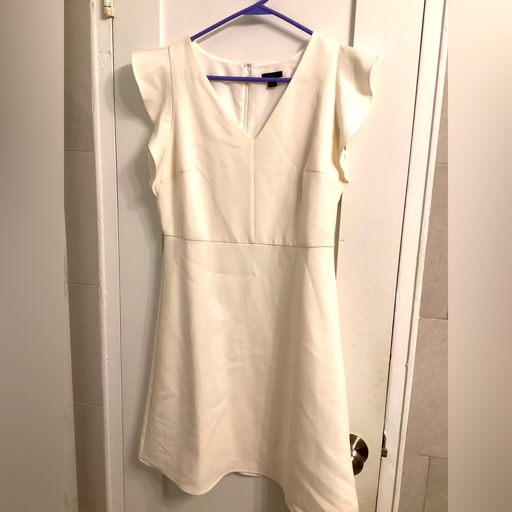 Cream Ann Taylor factory occasion dress